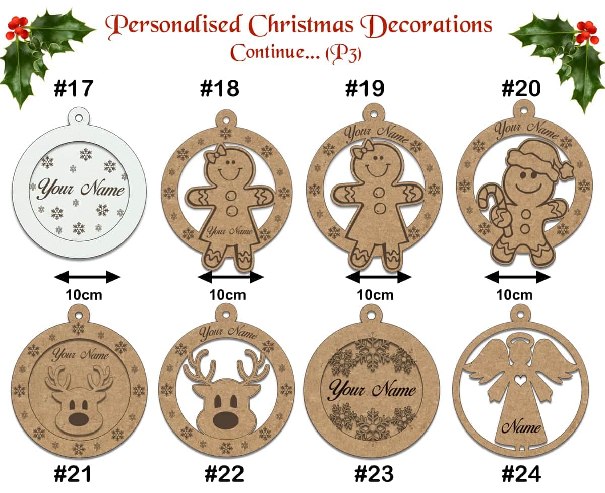 Personalised Christmas Decorations - Image 4