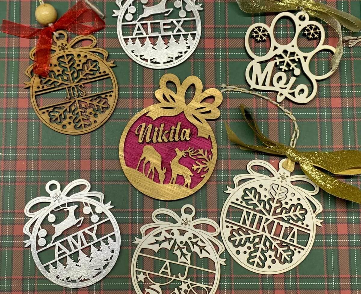 Personalised Christmas Decorations - Image 1